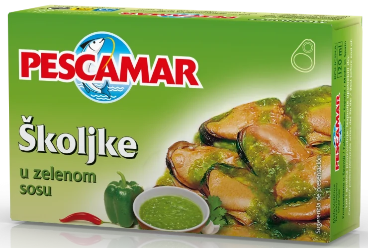 Školjke u zelenom sosu