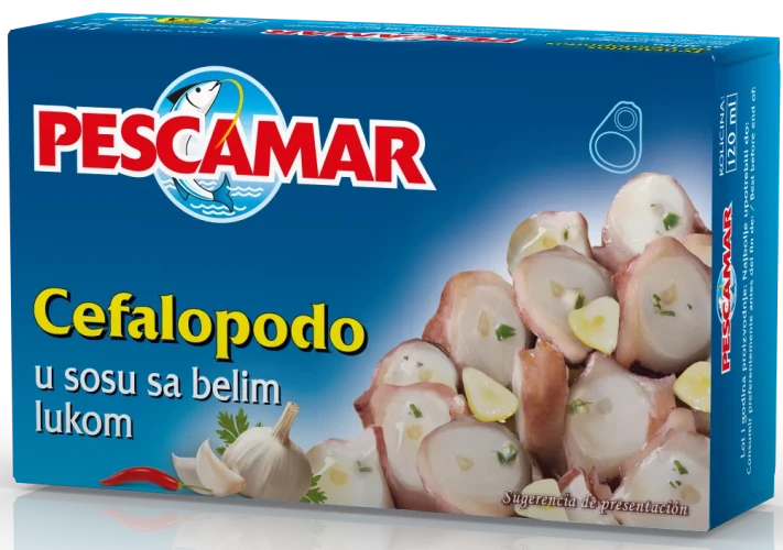 Hobotnica u sosu sa belim lukom